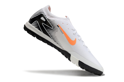 Nike Air Zoom Mercurial Vapor 16 Elite TF Artificial Turf Soccer Shoes - White/Orange/Black
