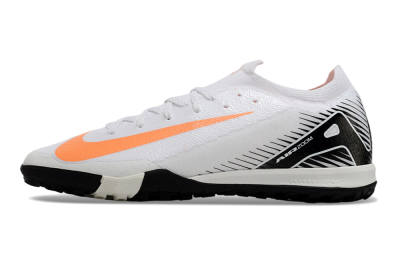 Nike Air Zoom Mercurial Vapor 16 Elite TF Artificial Turf Soccer Shoes - White/Orange/Black