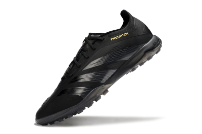 Adidas Predator 24 Elite TF Artificial Turf Soccer Shoes - Black/Silver/Yellow