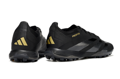 Adidas Predator 24 Elite TF Artificial Turf Soccer Shoes - Black/Silver/Yellow