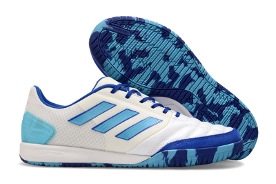 Adidas Top Sala Competition IC Indoor & Futsal Soccer Shoes - White/Blue/Beige