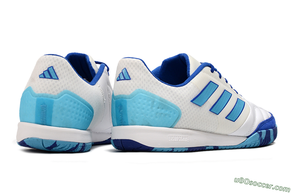 Adidas Top Sala Competition IC Indoor & Futsal Soccer Shoes - White/Blue/Beige 6