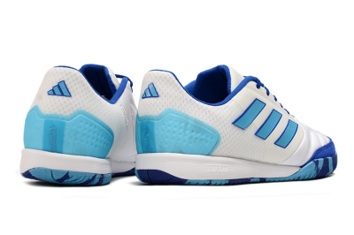 Adidas Top Sala Competition IC Indoor & Futsal Soccer Shoes - White/Blue/Beige