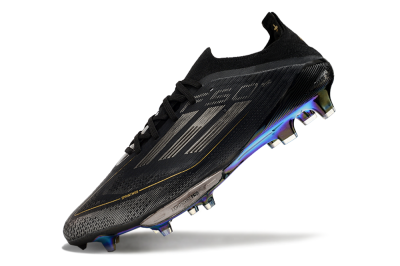 Adidas F50+ Lightstrike Pro FG Firm Ground Soccer Cleats - Core Black/Iron Metallic/Gold Metallic