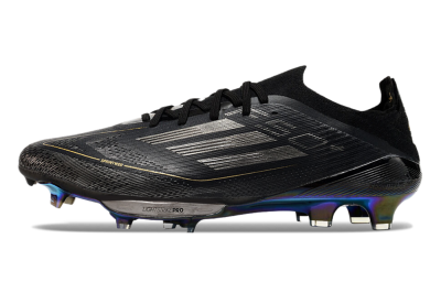 Adidas F50+ Lightstrike Pro FG Firm Ground Soccer Cleats - Core Black/Iron Metallic/Gold Metallic