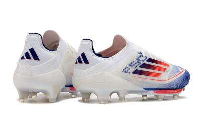 Adidas F50+ Lightstrike Pro FG Firm Ground Soccer Cleats - Cloud White/Solar Red/Lucid Blue