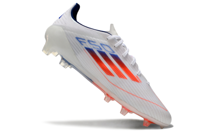 Adidas F50 Elite FG Firm Ground Soccer Cleats - White/Red/Blue