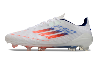 Adidas F50 Elite FG Firm Ground Soccer Cleats - White/Red/Blue