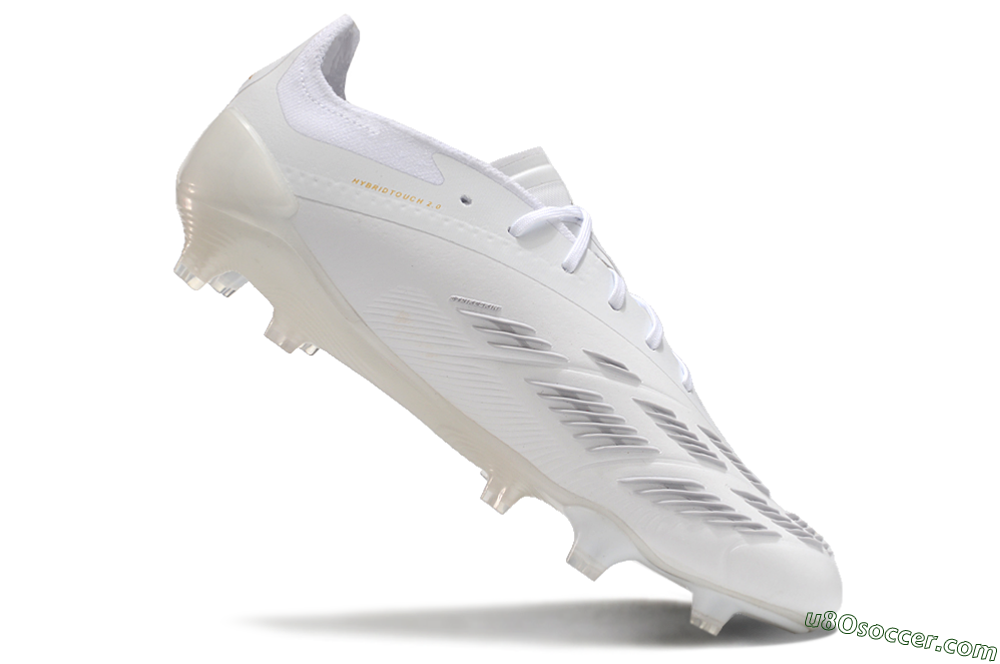 Adidas Predator Elite 24 FG Firm Ground Soccer Cleats - Beige/White/Gold 4