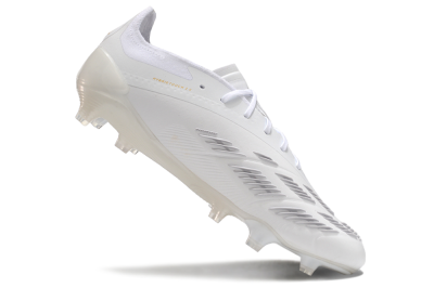 Adidas Predator Elite 24 FG Firm Ground Soccer Cleats - Beige/White/Gold