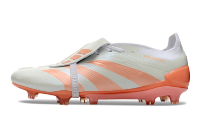 Adidas Predator Elite Foldover Tongue FG Firm Ground Soccer Cleats - Beige/white/Orange