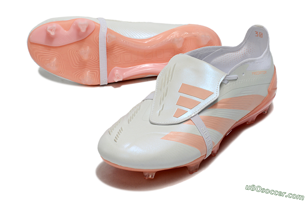 Adidas Predator Elite Foldover Tongue FG Firm Ground Soccer Cleats - Beige/white/Orange 3