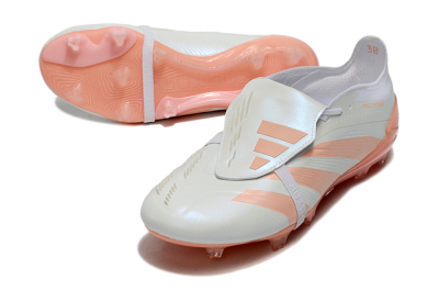 Adidas Predator Elite Foldover Tongue FG Firm Ground Soccer Cleats - Beige/white/Orange