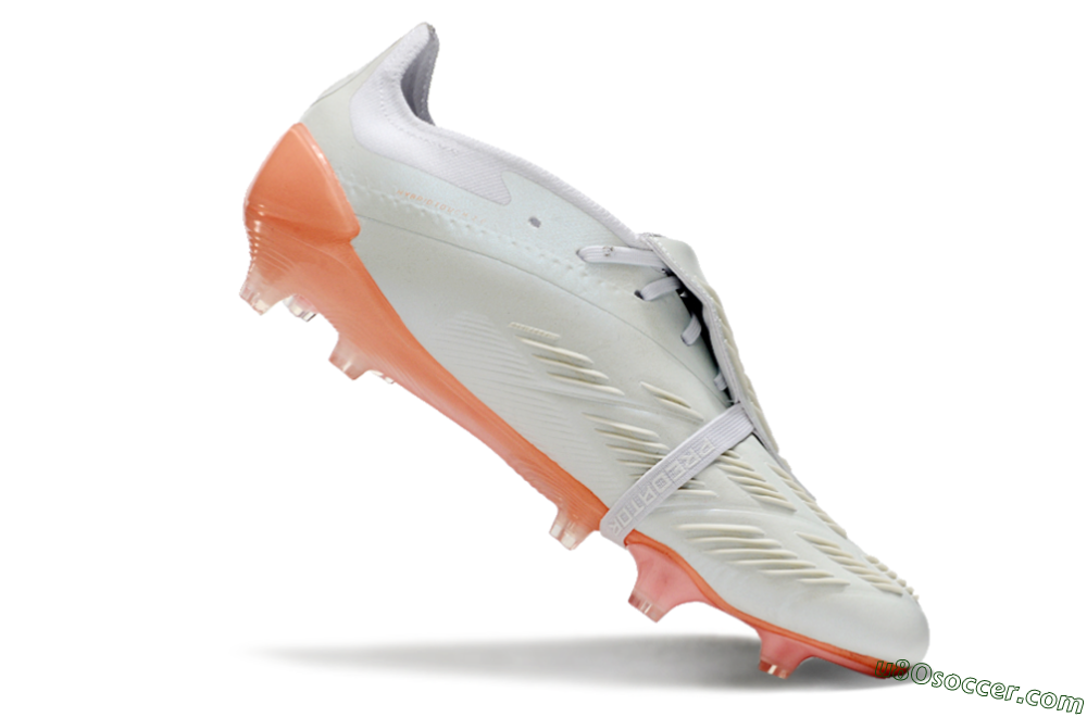 Adidas Predator Elite Foldover Tongue FG Firm Ground Soccer Cleats - Beige/white/Orange 4