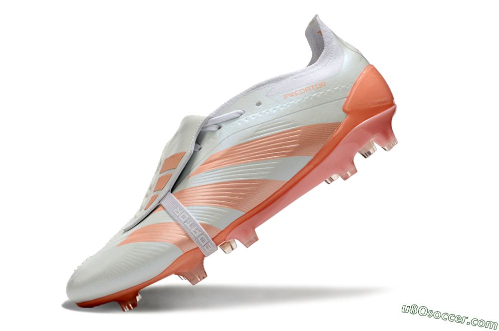 Adidas Predator Elite Foldover Tongue FG Firm Ground Soccer Cleats - Beige/white/Orange 5