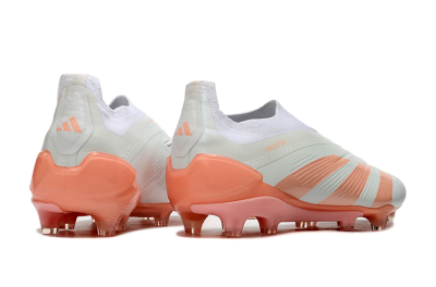 Adidas Predator Elite Laceless FG Firm Ground Soccer Cleats - Beige/white/Orange