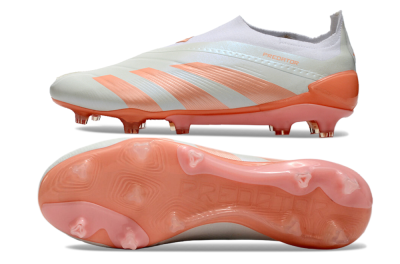 Adidas Predator Elite Laceless FG Firm Ground Soccer Cleats - Beige/white/Orange