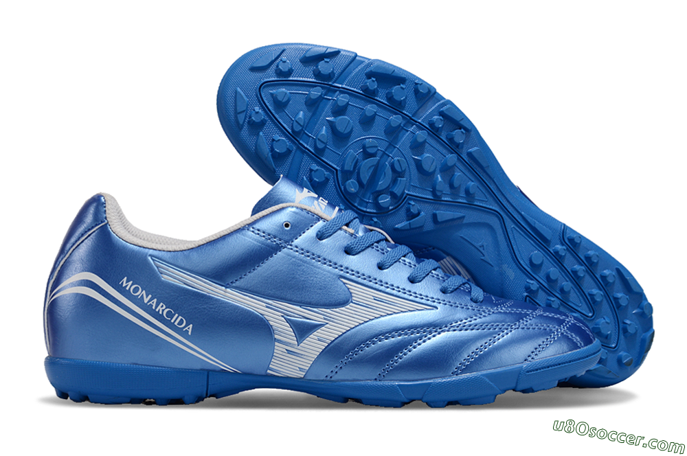 Mizuno Monarcida Neo TF Artificial Turf Soccer Shoes - Blue/White 1