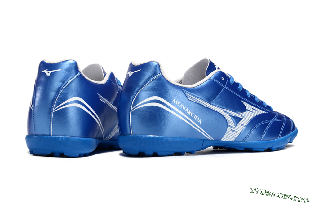 Mizuno Monarcida Neo TF Artificial Turf Soccer Shoes - Blue/White 6