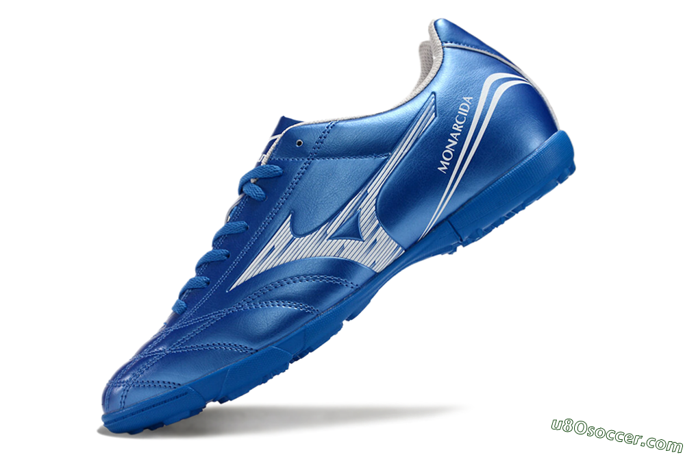 Mizuno Monarcida Neo TF Artificial Turf Soccer Shoes - Blue/White 5