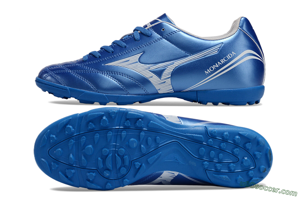 Mizuno Monarcida Neo TF Artificial Turf Soccer Shoes - Blue/White 0