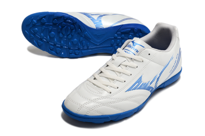 Mizuno Monarcida Neo TF Artificial Turf Soccer Shoes - White/Blue