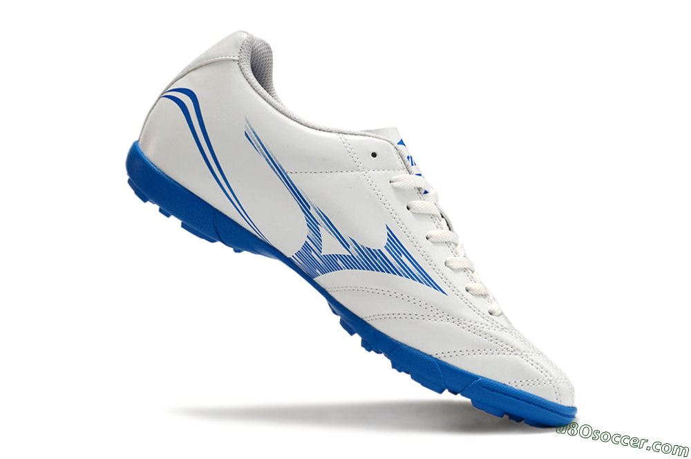 Mizuno Monarcida Neo TF Artificial Turf Soccer Shoes - White/Blue 4