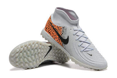 Nike Phantom Luna Elite TF Artificial Turf Soccer Shoes - Grey/Black/Leopard