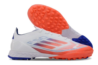 Adidas F50 Pro TF Artificial Turf Soccer Shoes - White/Red/Blue