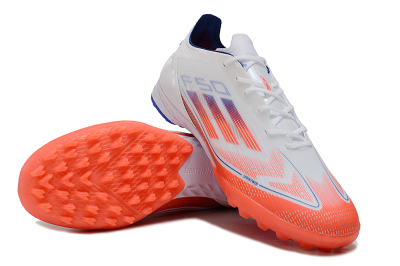 Adidas F50 Pro TF Artificial Turf Soccer Shoes - White/Red/Blue