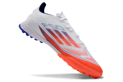 Adidas F50 Pro TF Artificial Turf Soccer Shoes - White/Red/Blue