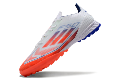 Adidas F50 Pro TF Artificial Turf Soccer Shoes - White/Red/Blue