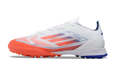 Adidas F50 Pro TF Artificial Turf Soccer Shoes - White/Red/Blue