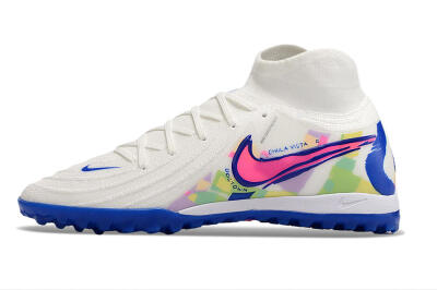 Nike Phantom Luna Elite TF Artificial Turf Soccer Shoes - White/Pink/Blue