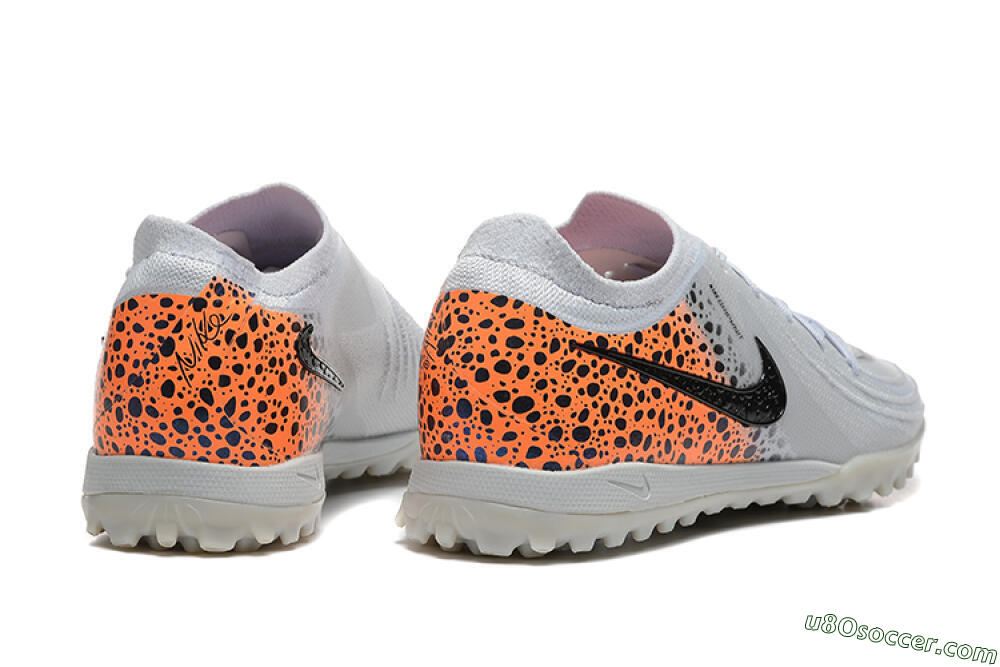 Nike Phantom GX 2 Elite TF Artificial Turf Soccer Shoes - Grey/Black/Leopard 9