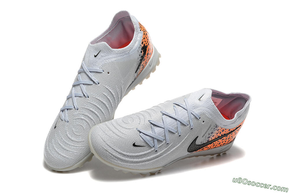 Nike Phantom GX 2 Elite TF Artificial Turf Soccer Shoes - Grey/Black/Leopard 6