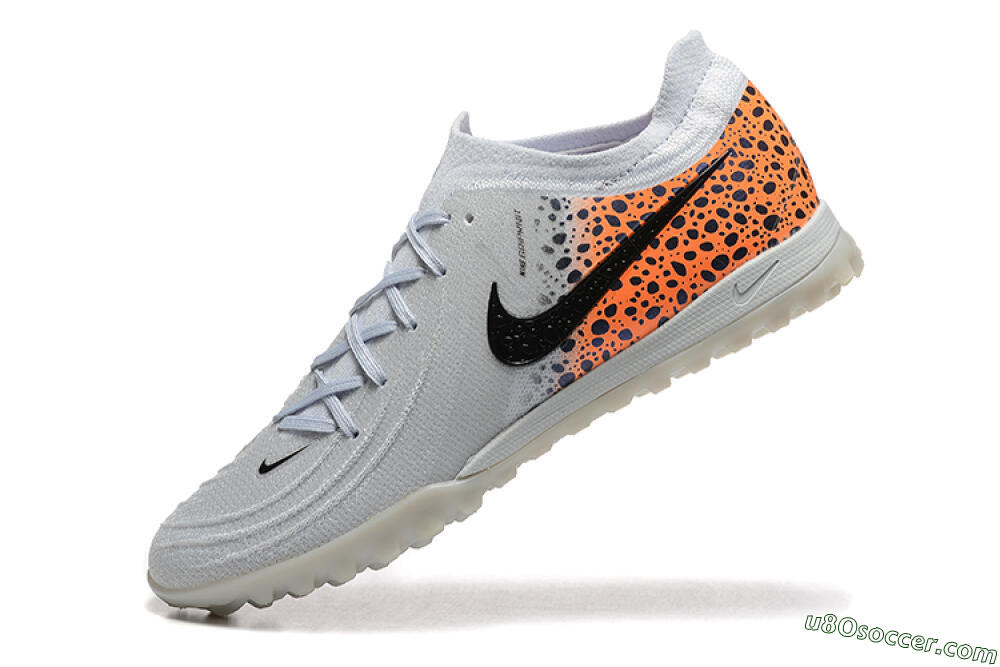 Nike Phantom GX 2 Elite TF Artificial Turf Soccer Shoes - Grey/Black/Leopard 8