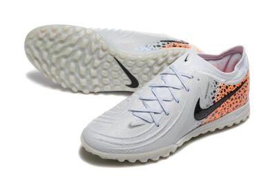 Nike Phantom GX 2 Elite TF Artificial Turf Soccer Shoes - Grey/Black/Leopard