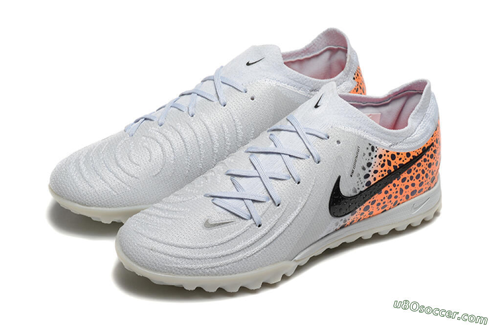 Nike Phantom GX 2 Elite TF Artificial Turf Soccer Shoes - Grey/Black/Leopard 5