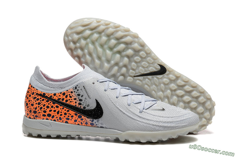 Nike Phantom GX 2 Elite TF Artificial Turf Soccer Shoes - Grey/Black/Leopard 1