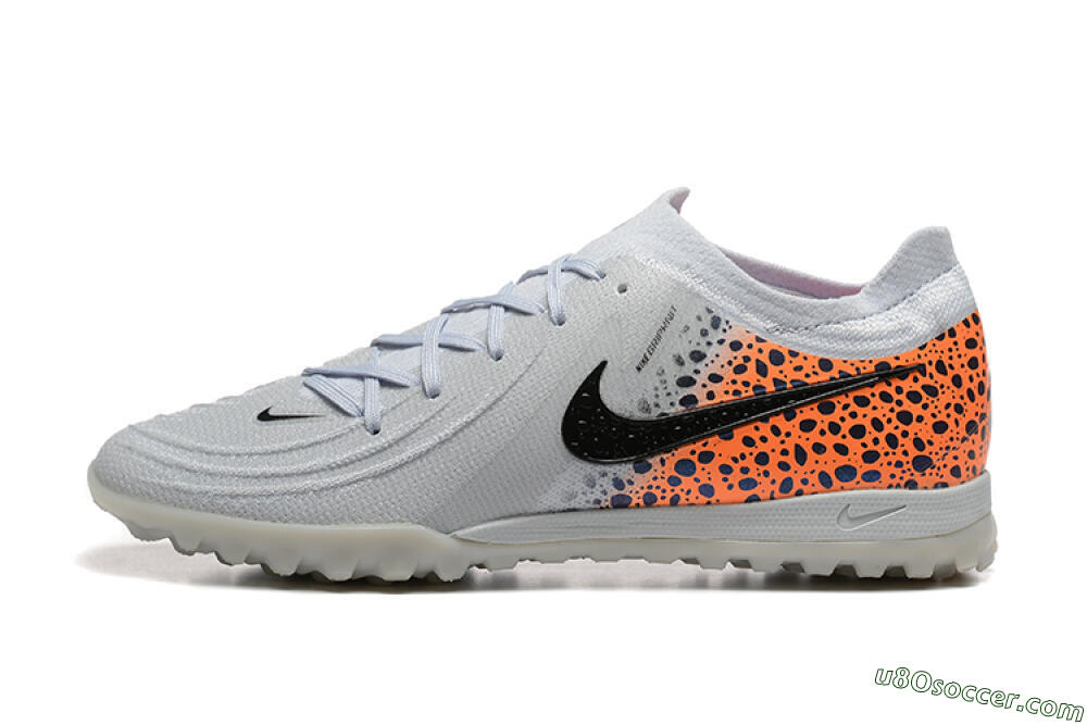 Nike Phantom GX 2 Elite TF Artificial Turf Soccer Shoes - Grey/Black/Leopard 2