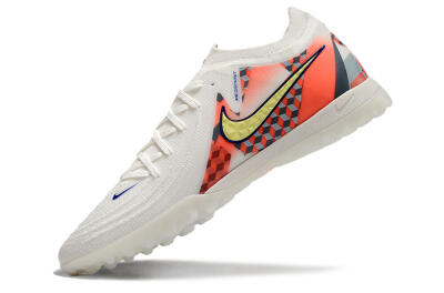 Nike Phantom GX 2 Elite TF Artificial Turf Soccer Shoes - White/Yellow/Pink