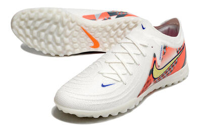 Nike Phantom GX 2 Elite TF Artificial Turf Soccer Shoes - White/Yellow/Pink