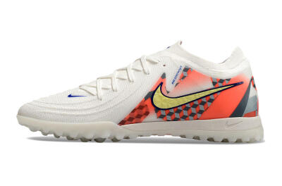 Nike Phantom GX 2 Elite TF Artificial Turf Soccer Shoes - White/Yellow/Pink