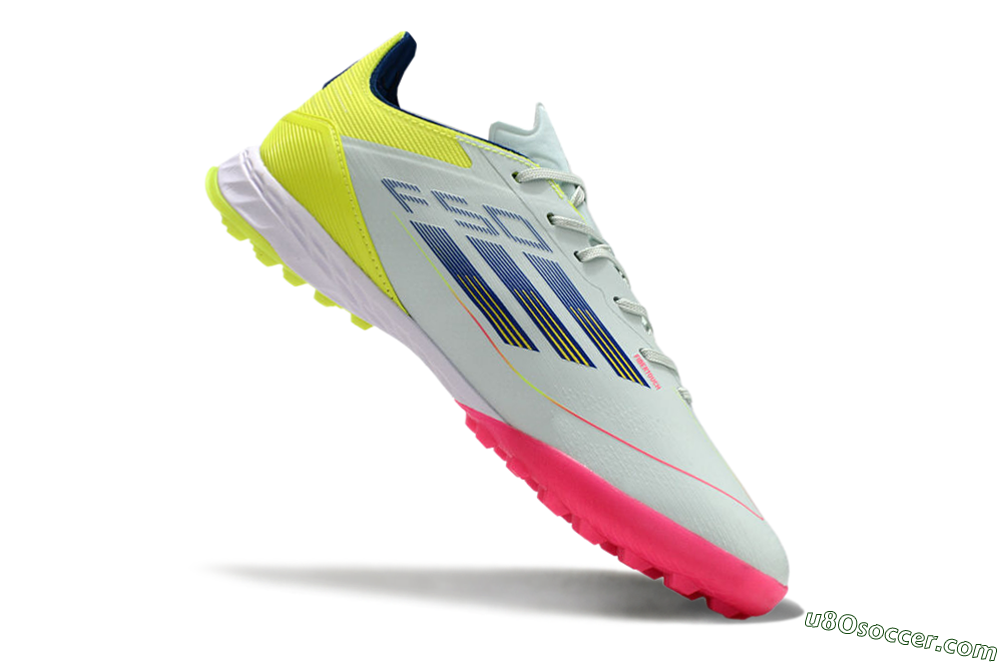 Adidas F50 Pro TF Artificial Turf Soccer Shoes - Almost Blue/Semi Lucid Blue/Semi Solar Yellow 4
