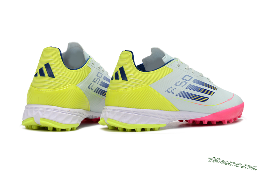 Adidas F50 Pro TF Artificial Turf Soccer Shoes - Almost Blue/Semi Lucid Blue/Semi Solar Yellow 6