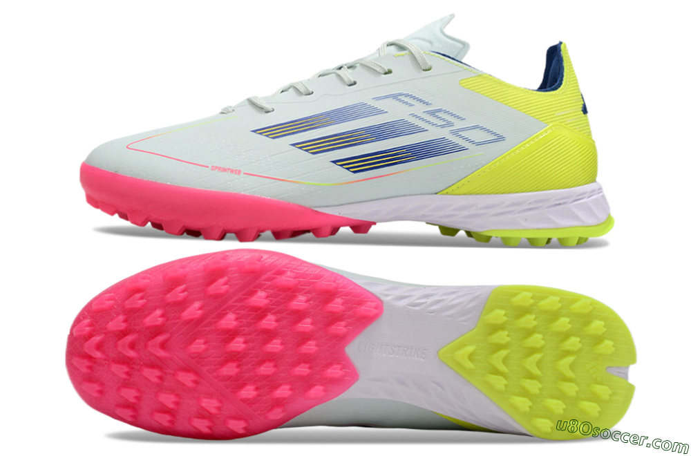 Adidas F50 Pro TF Artificial Turf Soccer Shoes - Almost Blue/Semi Lucid Blue/Semi Solar Yellow 0