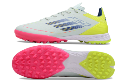 Adidas F50 Pro TF Artificial Turf Soccer Shoes - Almost Blue/Semi Lucid Blue/Semi Solar Yellow