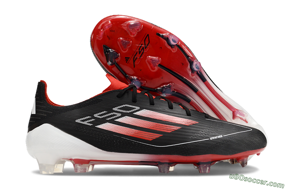 Adidas F50 Elite FG Firm Ground Soccer Cleats - Black/Red/White 1