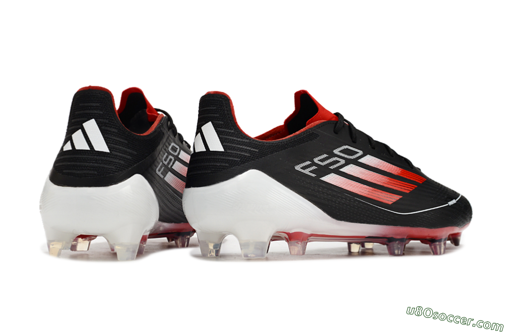 Adidas F50 Elite FG Firm Ground Soccer Cleats - Black/Red/White 6